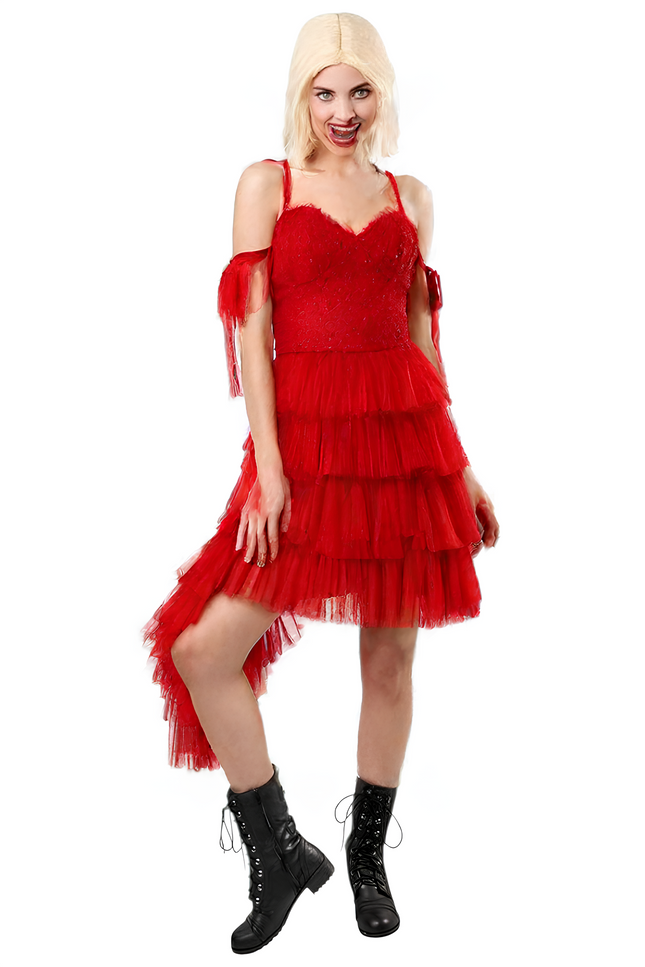 Robe rouge harley quinn - Robe Addict