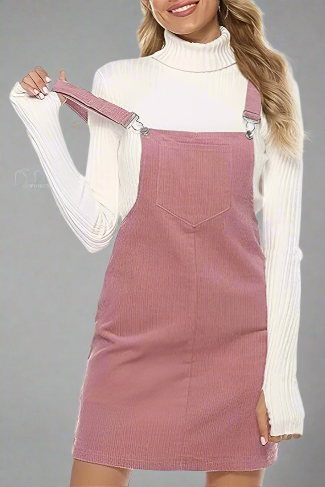 Robe salopette en velours - Robe Addict