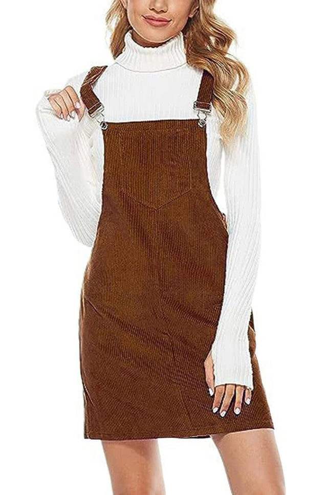 Robe salopette marron - Robe Addict