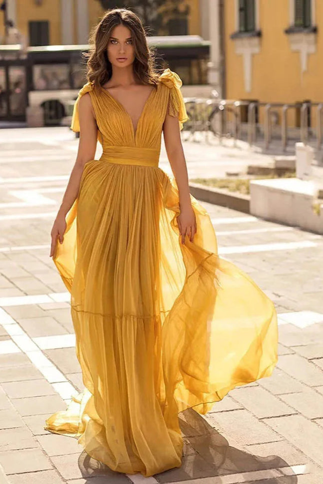 Robe soie jaune - Robe Addict