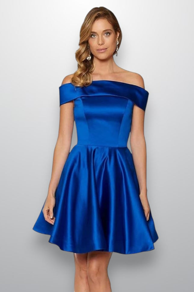 Robe soirée bleu electrique - Robe Addict