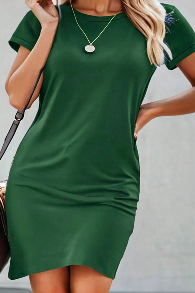 Robe t shirt verte - Robe Addict