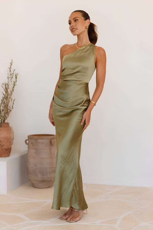 Robe temoin vert olive - Robe Addict