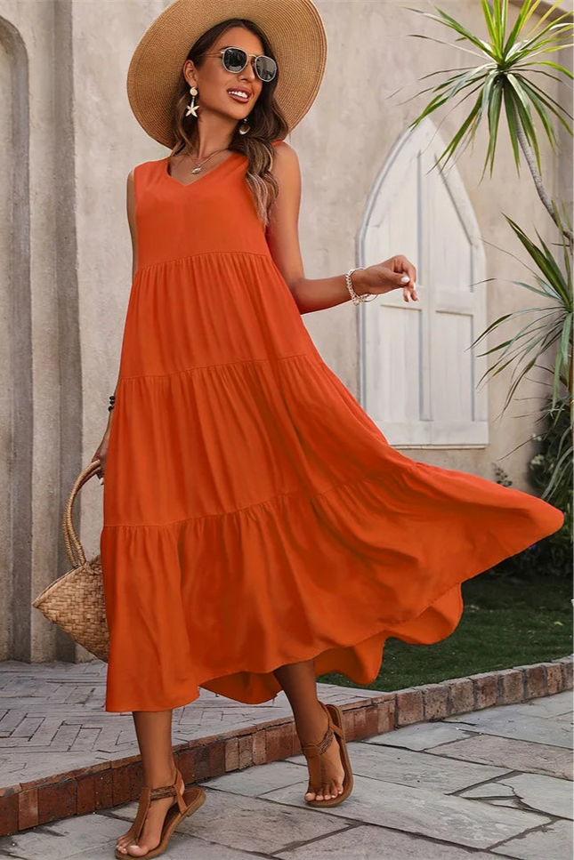 Robe trapeze orange - Robe Addict