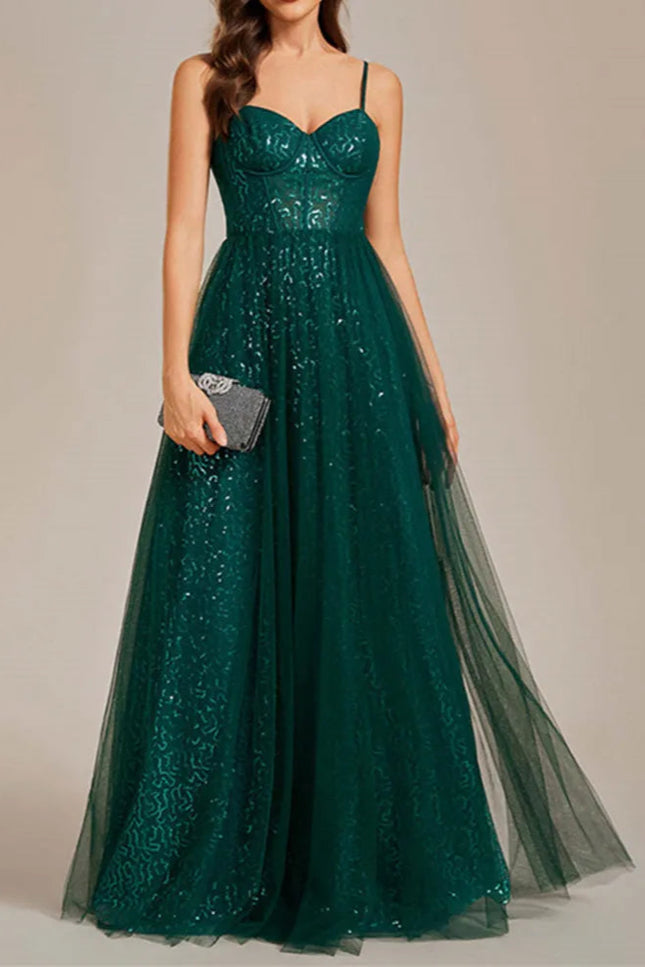 Robe tulle verte - Robe Addict
