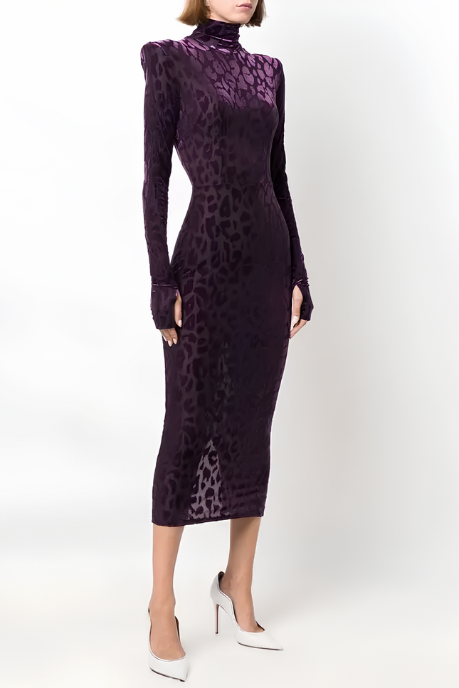Robe velours leopard - Robe Addict