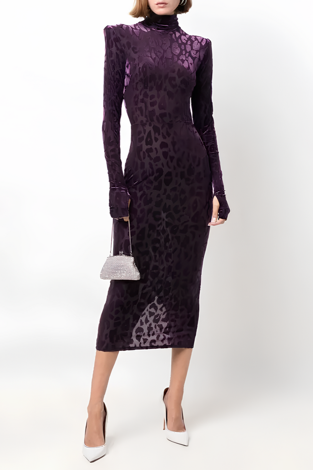 Robe velours leopard - Robe Addict