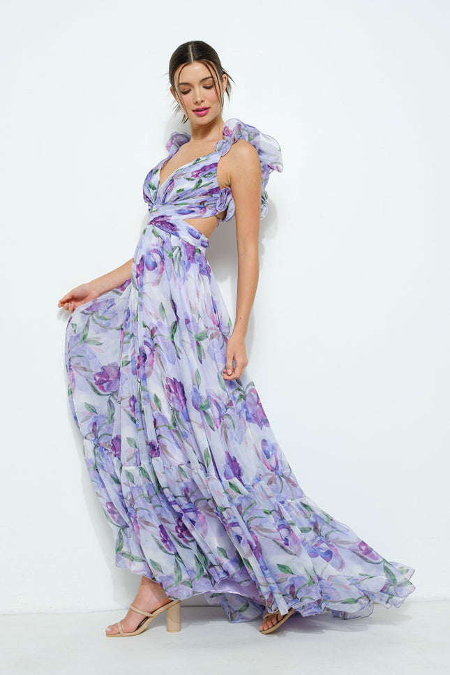 Robe voile fleurie - Robe Addict