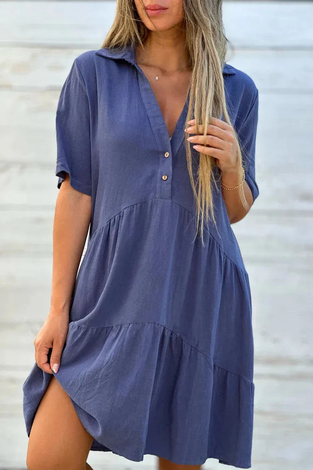 Robe chemise en gaze de coton - Robe Addict