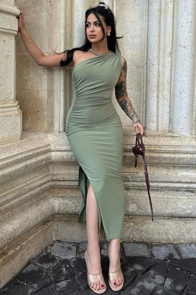 Robe asymétrique moulante - Robe Addict