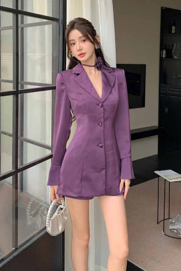 Robe blazer violet - Robe Addict