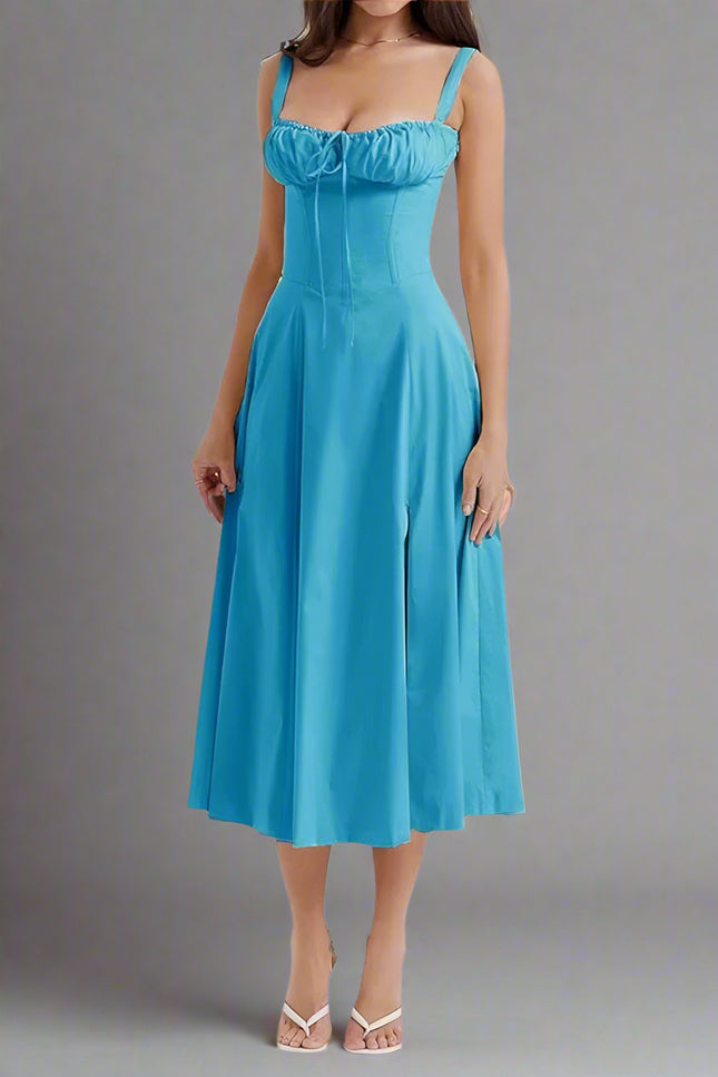 Robe bustier bleu - Robe Addict