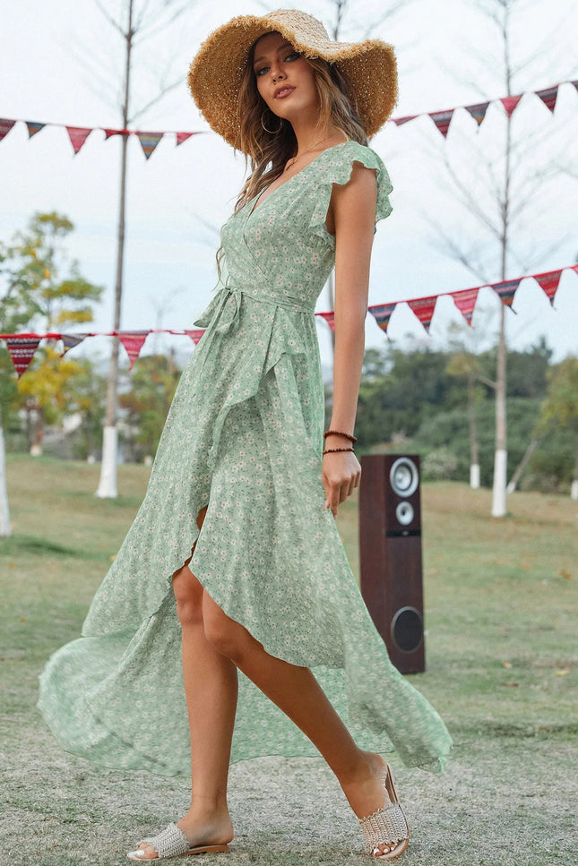 Robe champetre verte - Robe Addict