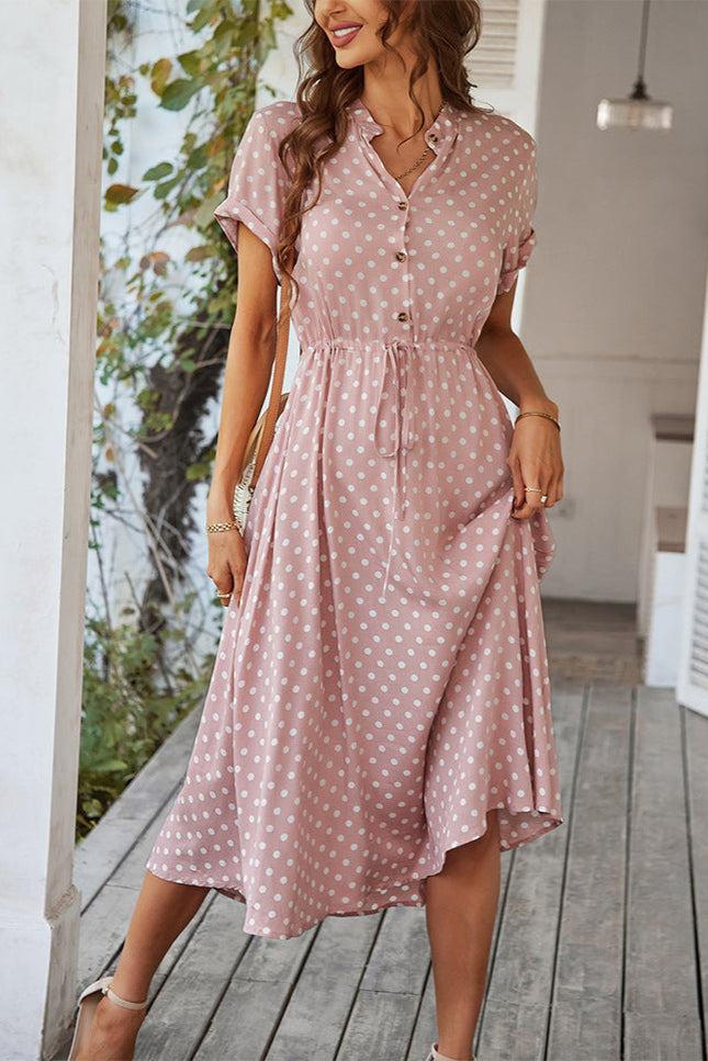 Robe chemise a pois - Robe Addict
