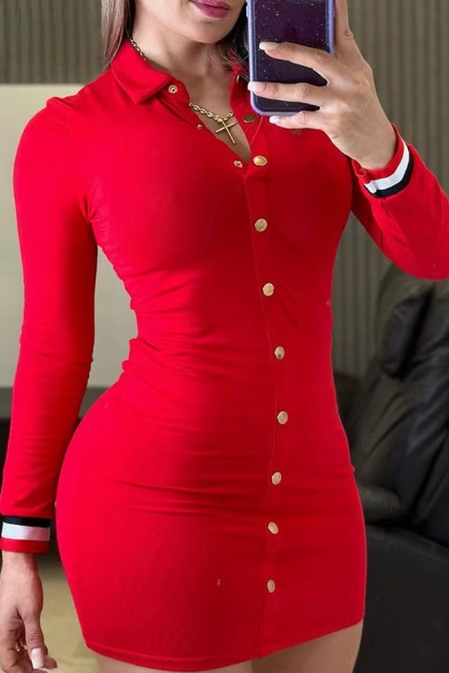 Robe chemise moulante - Robe Addict