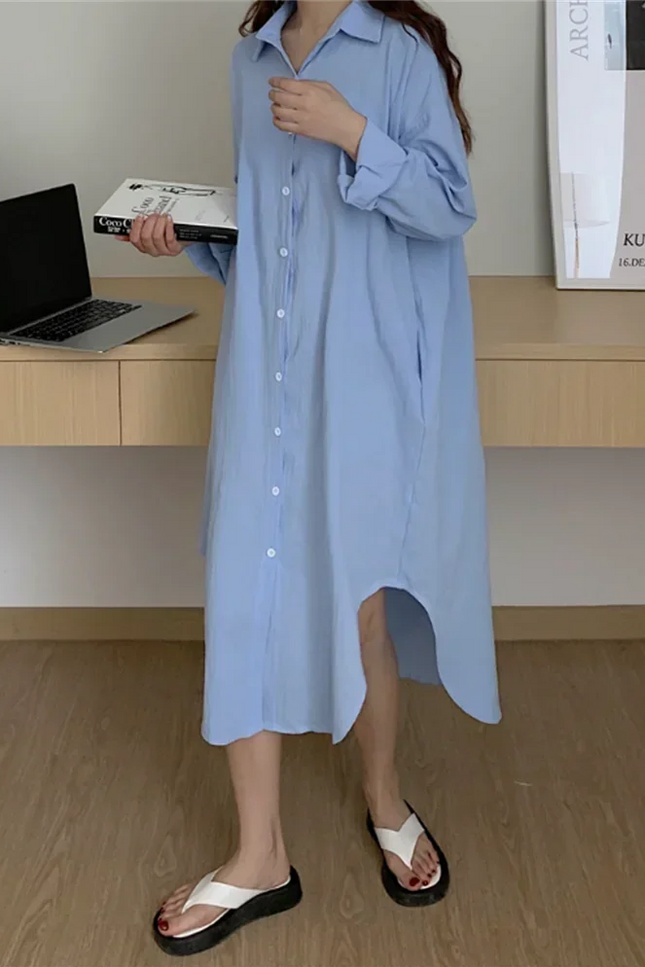 Robe chemise oversize - Robe Addict