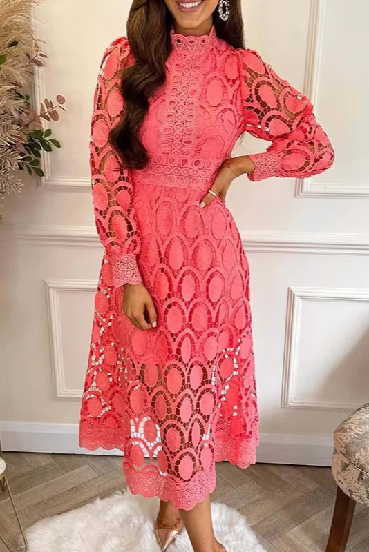 Robe chemisier broderie anglaise - Robe Addict