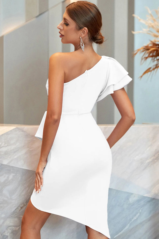 Robe cocktail blanc - Robe Addict