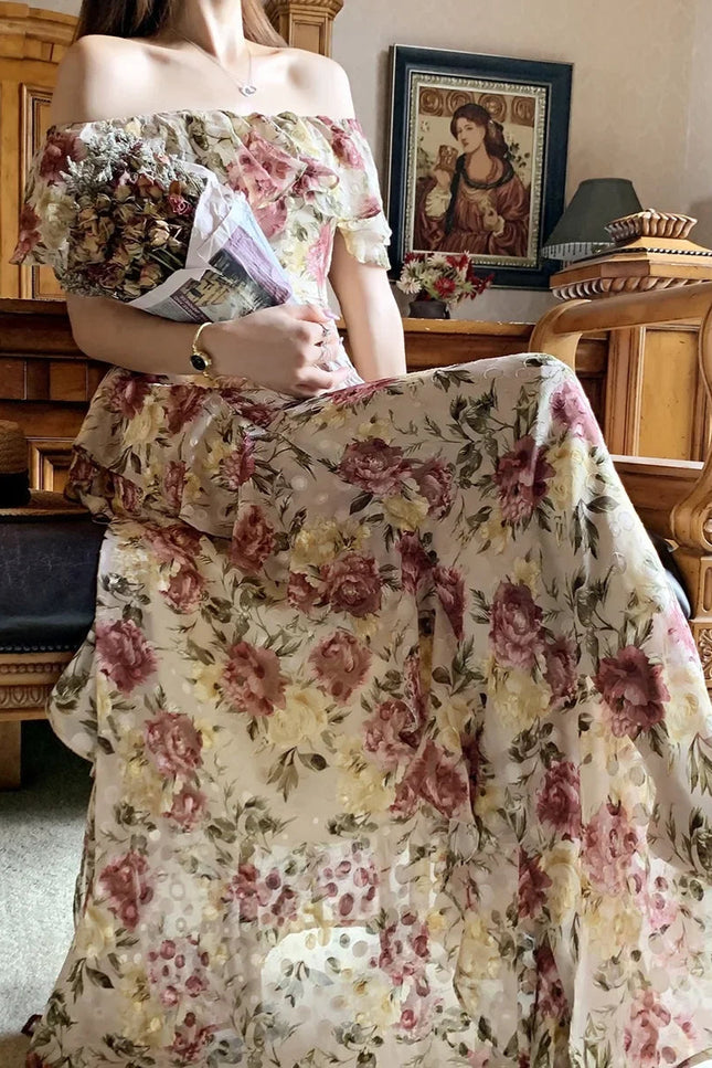 Robe col carmen - Robe Addict