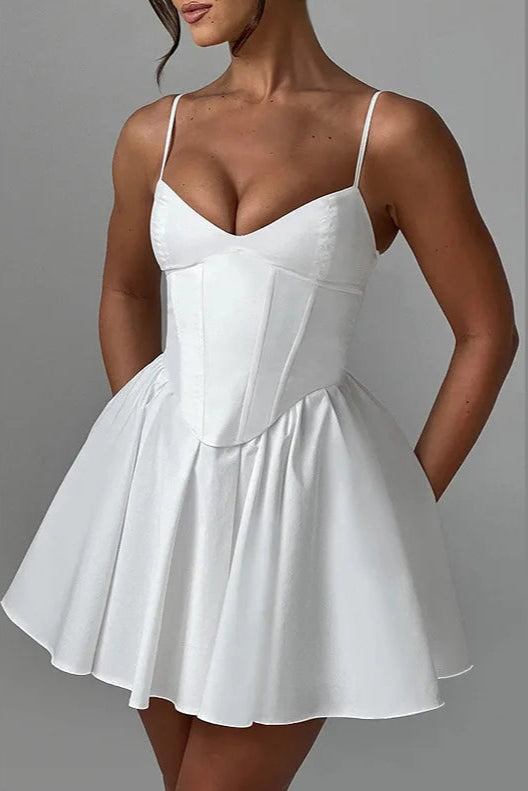 Robe corset blanc - Robe Addict