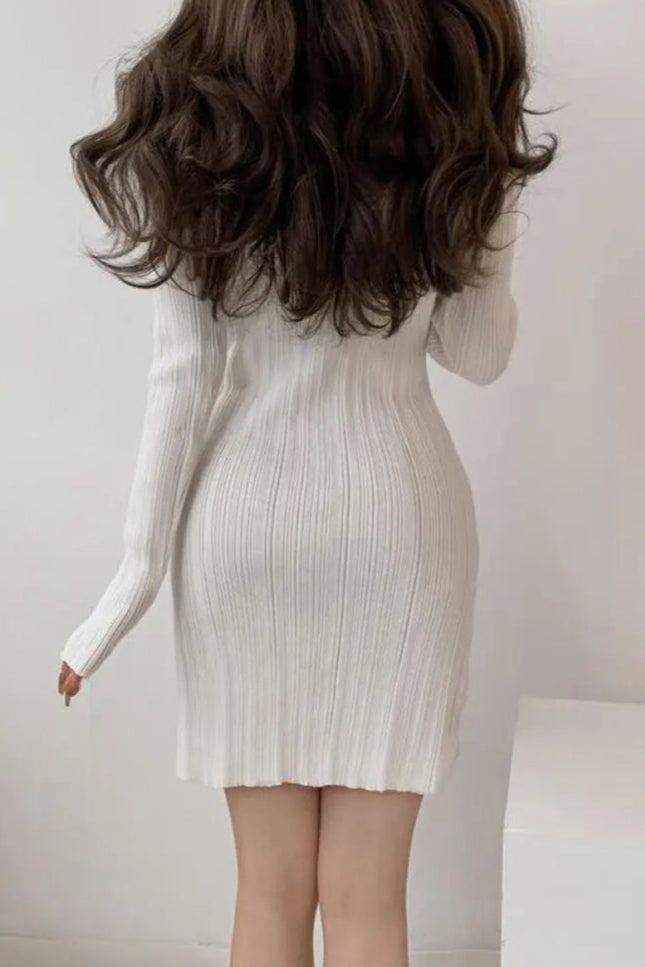 Robe courte boutonnée - Robe Addict