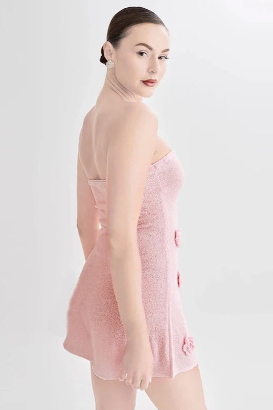 Robe courte vieux rose - Robe Addict