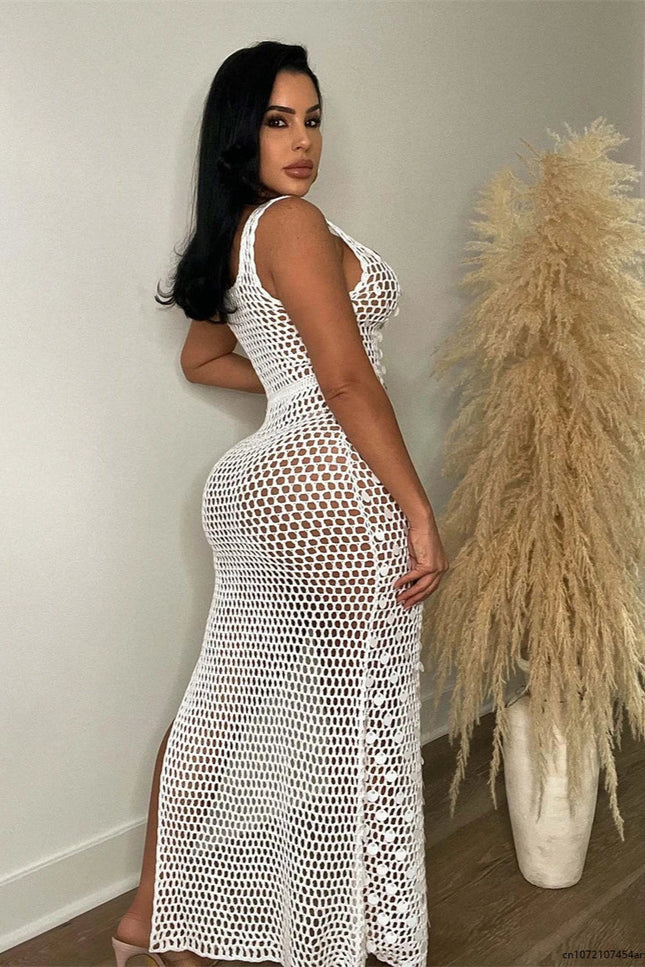 Robe crochet paillette - Robe Addict