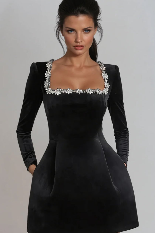 Robe de soirée en velours - Robe Addict