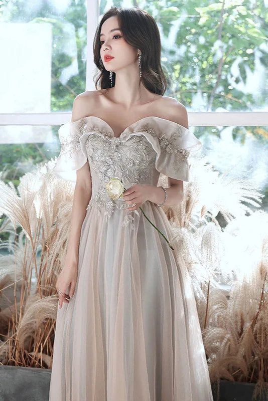 Robe demoiselle d'honneur col bardot - Robe Addict
