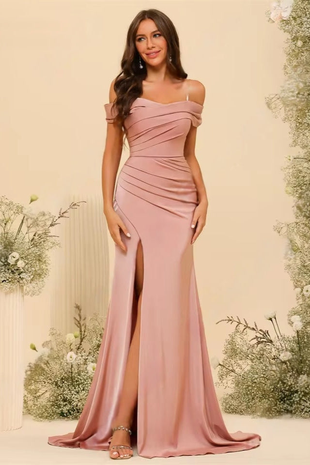Robe demoiselle d'honneur saumon - Robe Addict