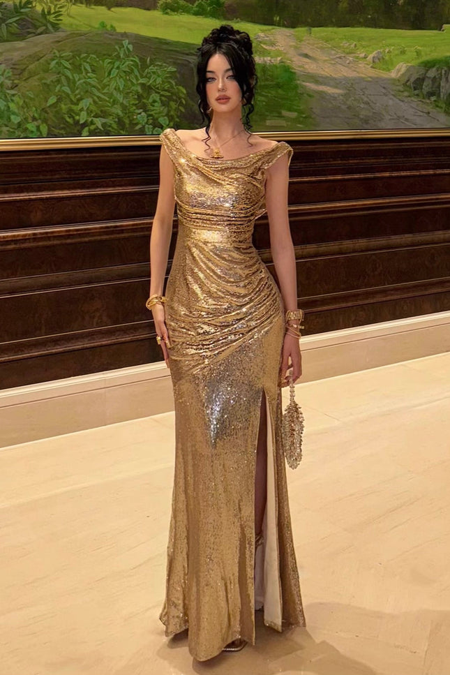 Robe drapée haute couture - Robe Addict