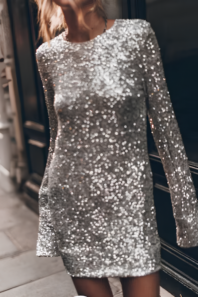 Robe droite a paillette - Robe Addict