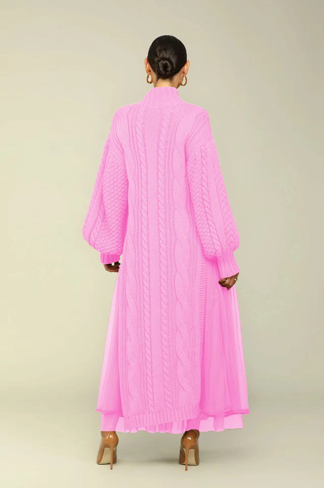 Robe en laine torsadée - Robe Addict