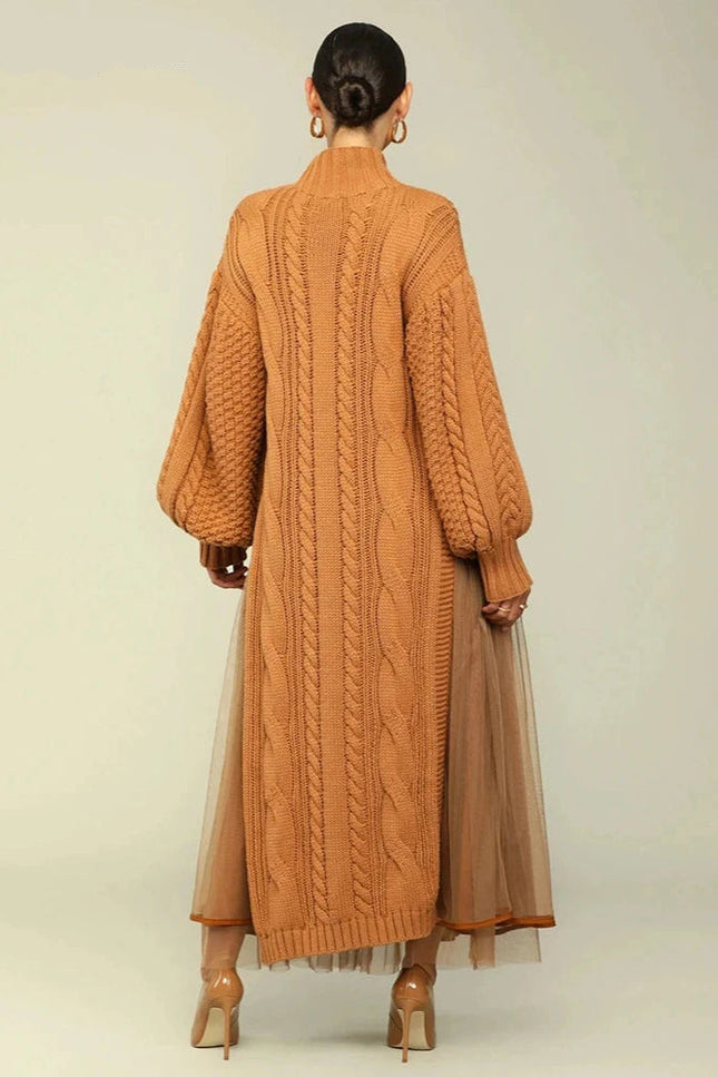 Robe en laine torsadée - Robe Addict