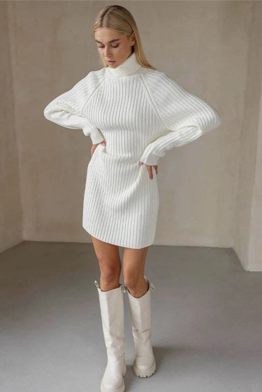 Robe en maille col roulé - Robe Addict