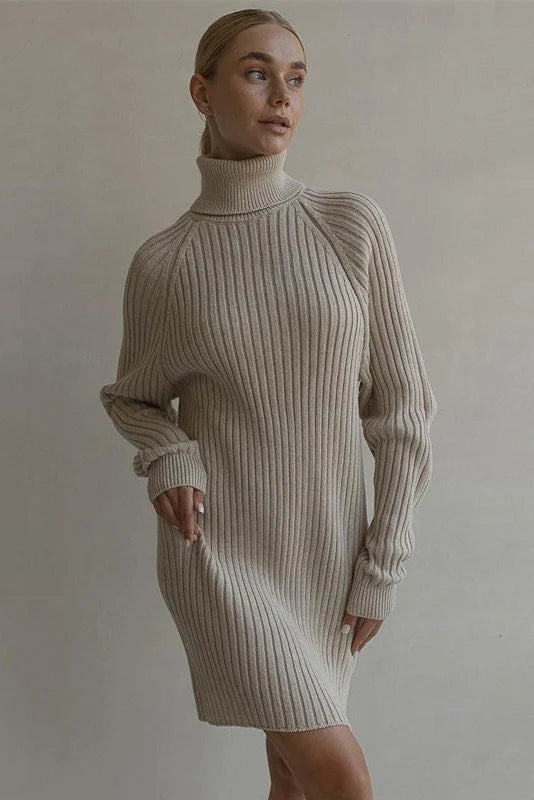 Robe en maille col roulé - Robe Addict