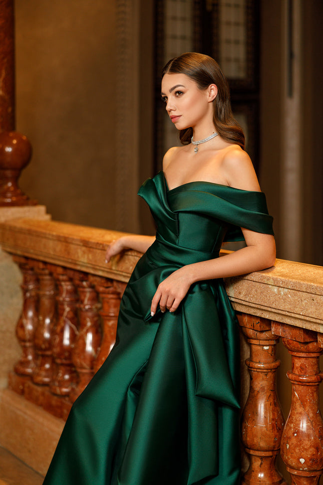 Robe en soie verte - Robe Addict