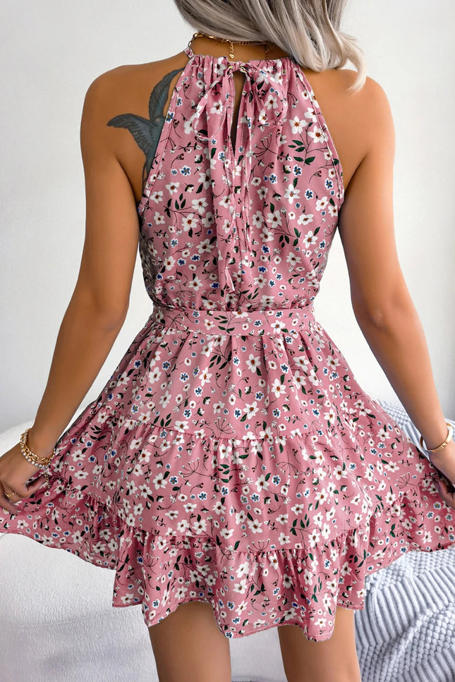 Robe fleuri rose - Robe Addict