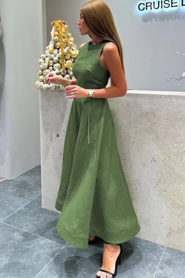 Robe kaki longue - Robe Addict