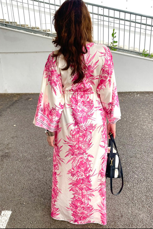 Robe kimono rose - Robe Addict