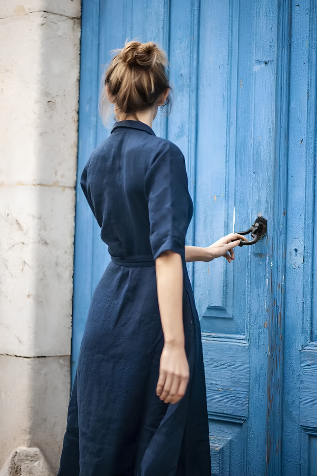 Robe lin portefeuille - Robe Addict