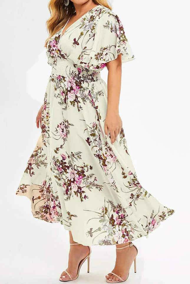 Robe longue champetre grande taille - Robe Addict