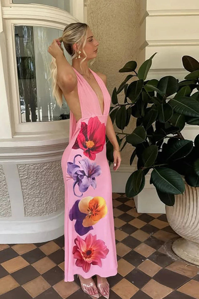 Robe longue coquelicots - Robe Addict