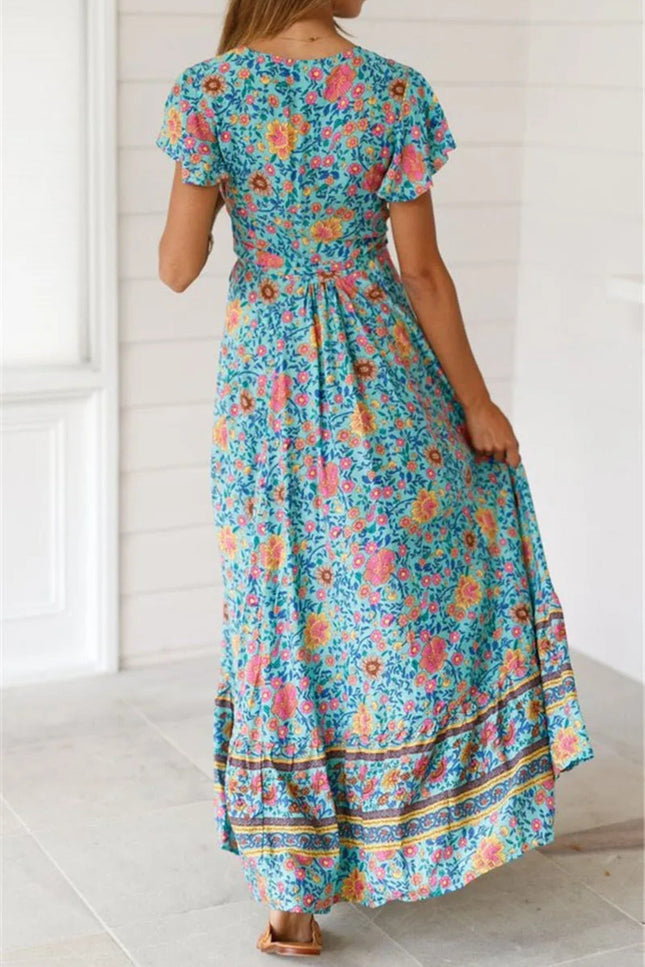 Robe longue boheme hippie chic - Robe Addict