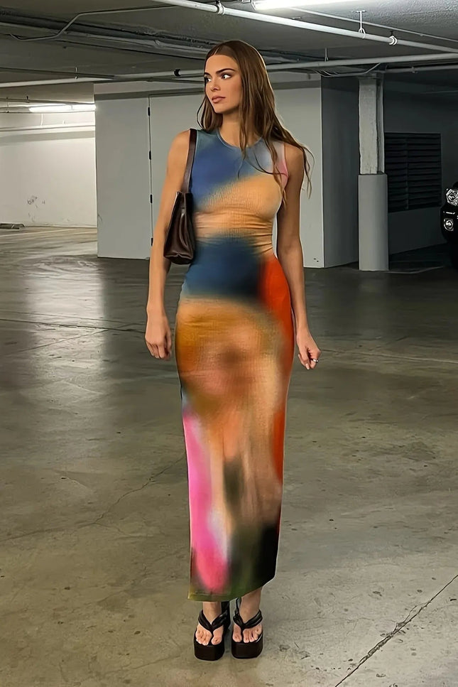 Robe longue tie and dye - Robe Addict