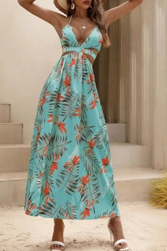 Robe longue tropicale - Robe Addict