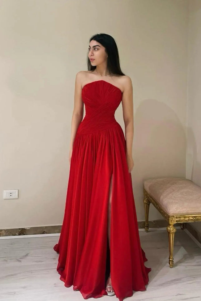 Robe mousseline rouge - Robe Addict