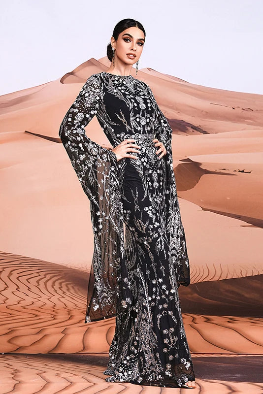 Robe noir et argenté - Robe Addict