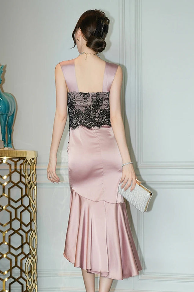 Robe noir et rose - Robe Addict
