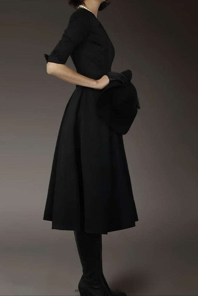 Robe noire annee 50 - Robe Addict